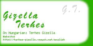 gizella terhes business card